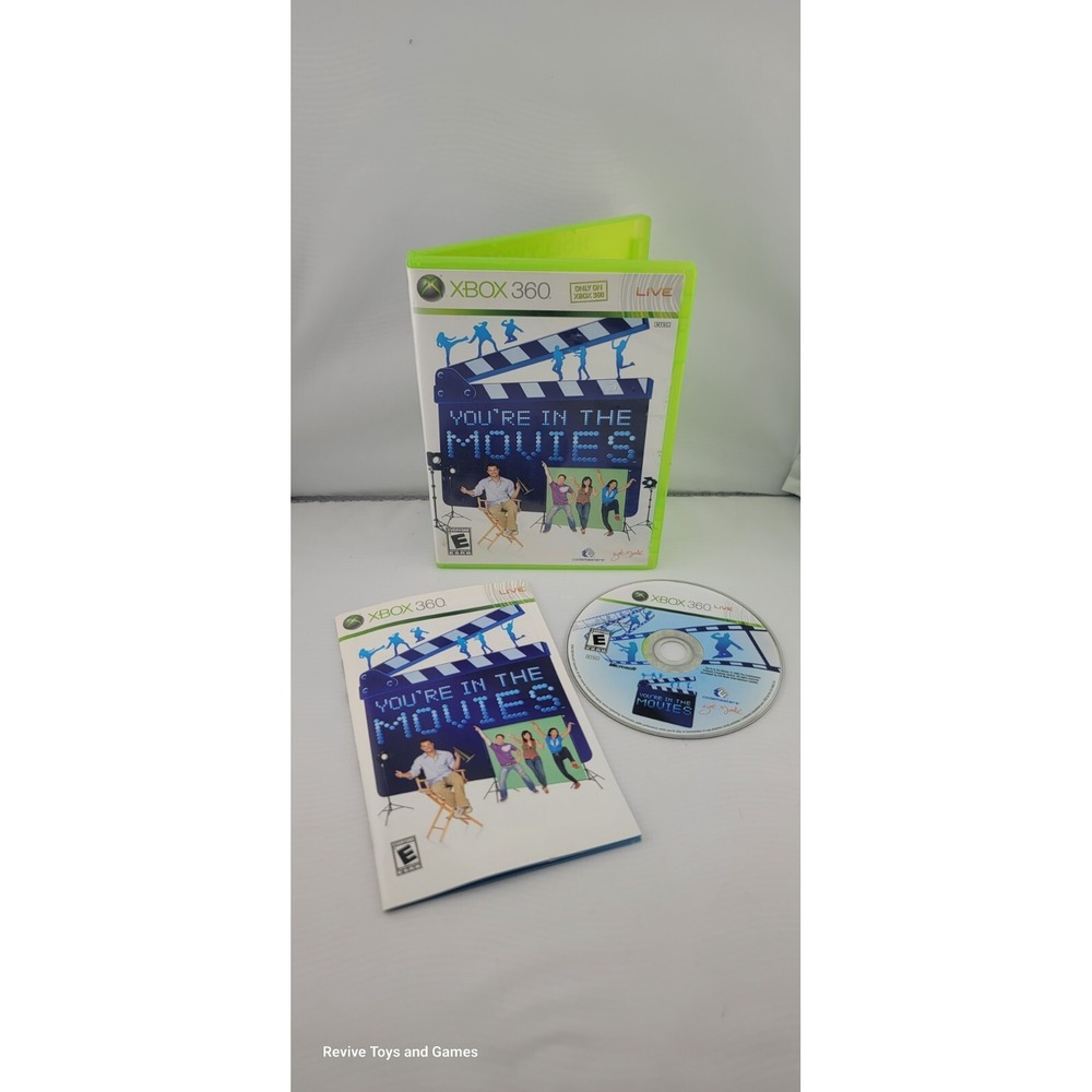 You're in the Movies (Microsoft Xbox 360, 2008) CIB Complete Tested and Working